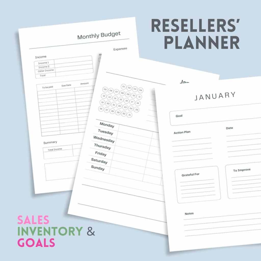 The Ultimate Reseller Planner: Your Secret Weapon for Staying Organized and Boosting&nbsp;Sales